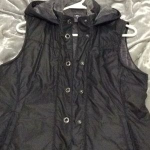 REI Gray Hooded Vest